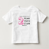 2e verjaardag | Gepersonaliseerd voor twee jaar ou Kinder Shirts (Voorkant)