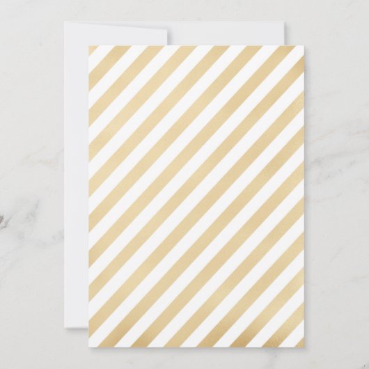 2e verjaardag - Gold White Kaart (Achterkant)