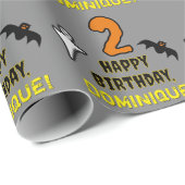2e verjaardag: griezelig Halloween-thema + eigen n Cadeaupapier (Rol Hoek)
