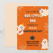 2e verjaardag Halloween uitnodiging (Voorkant / Achterkant)