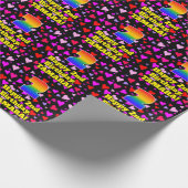 2e verjaardag: Het liefhebbende Kunstpatroon, Rege Cadeaupapier (Hoek)