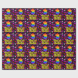 2e verjaardag: Het liefhebbende Kunstpatroon, Rege Cadeaupapier