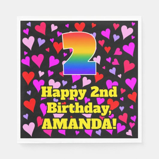 2e verjaardag: Het liefhebbende Kunstpatroon, Rege Servet (Voorkant)