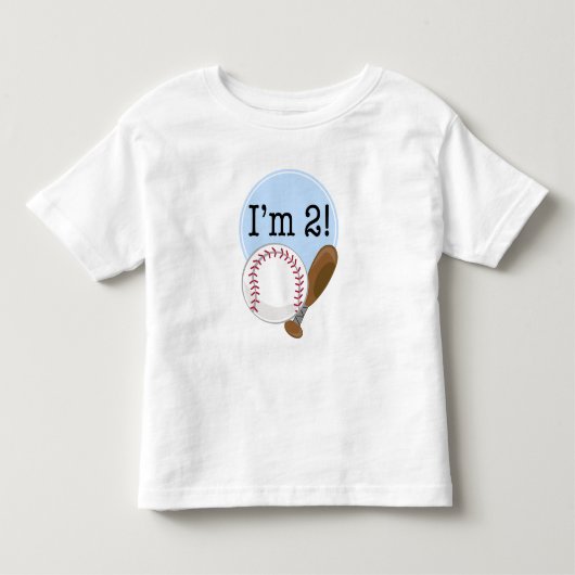 2e Verjaardag Honkbal Kinder Shirts (Voorkant)