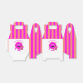 2e Verjaardag Hot Pink Monster Girl Schattige Fun  Bedankdoosjes (Uitgevouwen)