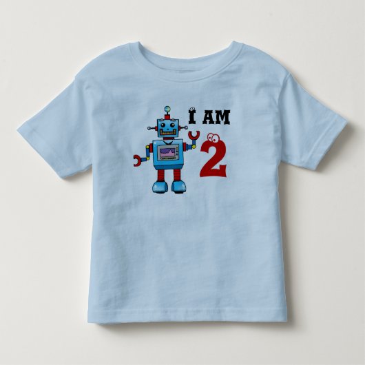 2e verjaardag jongen cadeau - Robot Kinder Shirts (Voorkant)