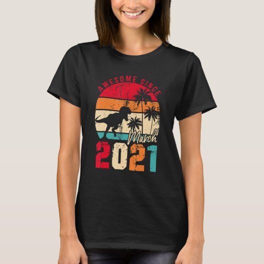 2e verjaardag Jongen Dinosaur 2 jaar oud Geweldige T-shirt (Voorkant)