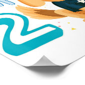 2e verjaardag Jongen Dog Puppy Children Ik ben 2 Poster (Hoek)