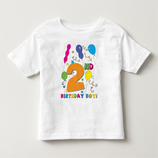 2e verjaardag jongen! kinder shirts (Voorkant)