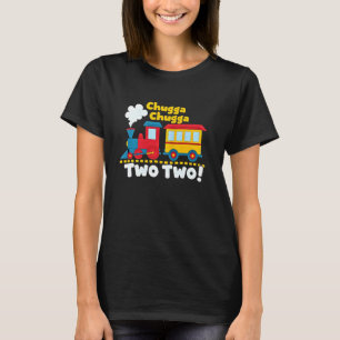 2e Verjaardag Jongen Trein - Chugga Chugga Twee Tw T-shirt