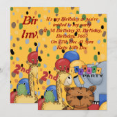 2e verjaardag kaart (Voorkant / Achterkant)