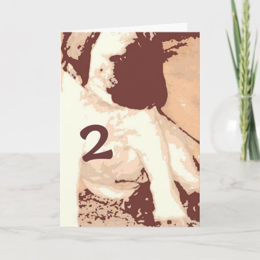 2e verjaardag kaart (Voorkant)