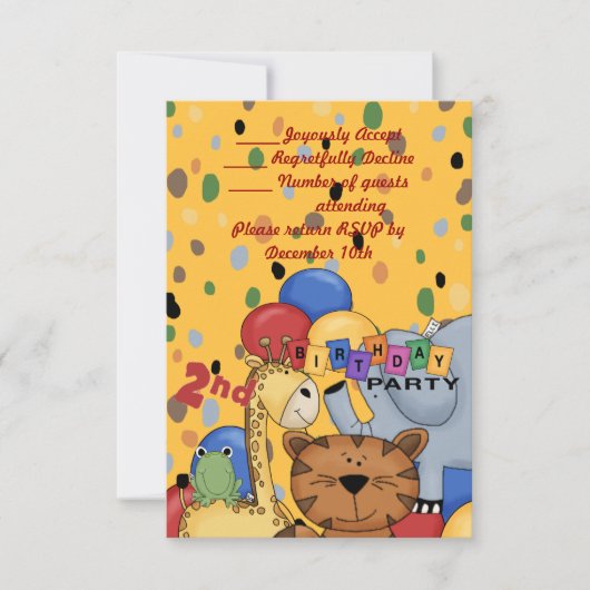 2e verjaardag kaart (Voorkant)