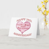 2e verjaardag kaart (Gele Bloem)