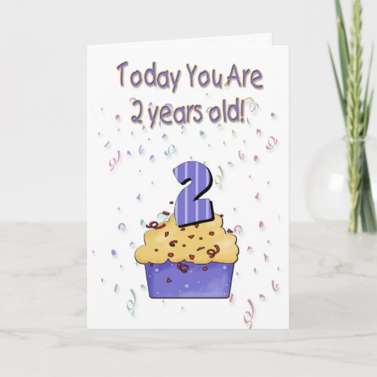 2e verjaardag Kaart - Gepersonaliseerd (Voorkant)