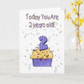2e verjaardag Kaart - Gepersonaliseerd (Gele Bloem)