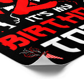 2e verjaardag Karate 2 jaar oude Karate Birth Poster (Hoek)