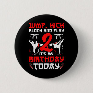 2e verjaardag Karate 2 jaar oude Karate Birth Ronde Button 5,7 Cm