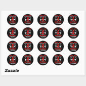 2e verjaardag Karate 2 jaar oude Karate Birth Ronde Sticker (Vel)