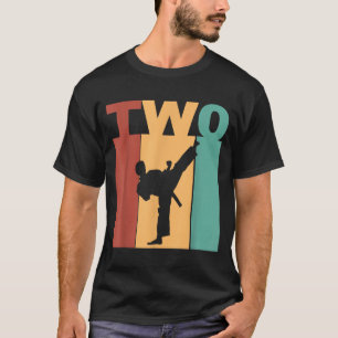 2e verjaardag Karate Taekwondo Thema 2 jaar oud T-shirt