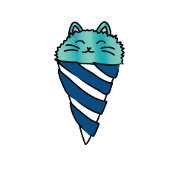 2e Verjaardag Kat Cartoon Schattigee Kitten Kinder Kaart