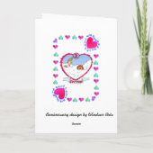 2e verjaardag Katoen Kaart (Achterkant)