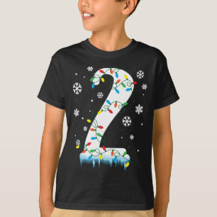 2e verjaardag kerst sneeuwvlok 2 jaar oude Kinder T-shirt