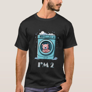 2e Verjaardag Kind Ik ben 2 Nieuwjaar Wasmachine T T-shirt