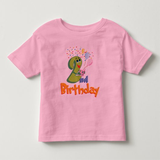 2e verjaardag kinder shirts (Voorkant)
