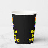 2e verjaardag: Kleurrijk, Leuk, Spannend, Regenboo Papieren Bekers (Rechts)