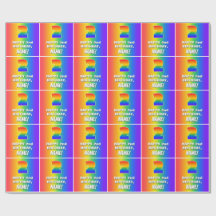 2e verjaardag: kleurrijk, vun regenboogpatroon # 2