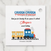 2e verjaardag kleurrijke Cartoon Bedankjes Labels (Achterkant)