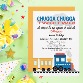 2e verjaardag kleurrijke Cartoon Kaart