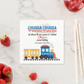 2e verjaardag kleurrijke Cartoon Servet (Insitu)