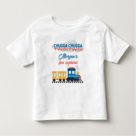 2e verjaardag Kleurrijke Cartoon Trein Kinder Shirts