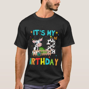 2e verjaardag Koe 2 jaar oude dag T-shirt