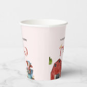 2e verjaardag Koe Boerderij Barn Partij Papieren Bekers (Rechts)