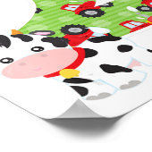 2e verjaardag landbouwhuisdieren nummer 2 poster (Hoek)