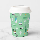 2e Verjaardag Laten we Par-t-shirt golffeest Papieren Bekers (Achterkant)