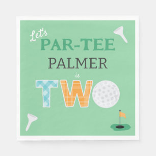 2e Verjaardag Let's Par-t-shirt Golf Servet