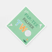 2e Verjaardag Let's Par-t-shirt Golf Servet (Hoek)