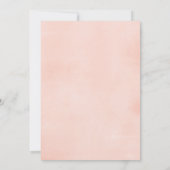 2e verjaardag meisje, blush roze goud bloemenelega kaart (Achterkant)