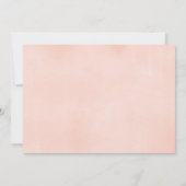 2e verjaardag meisje, blush roze goud bloemenfoto kaart (Achterkant)