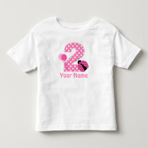 2e verjaardag meisje lieveheersbeestje gepersonali kinder shirts