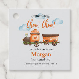 2e Verjaardag Mooie Train Waterverf Party Bedankjes Labels