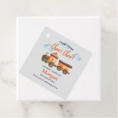 2e Verjaardag Mooie Train Waterverf Party Bedankjes Labels (In situ)