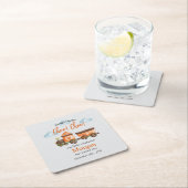 2e Verjaardag Mooie Train Waterverf Party Kartonnen Onderzetters (Insitu)