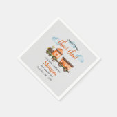 2e Verjaardag Mooie Train Waterverf Party Servet (Hoek)