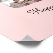 2e Verjaardag Nummer 2 Fotocollage Aangepast Afbee Poster (Hoek)