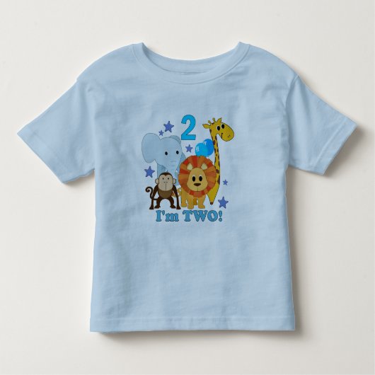 2e verjaardag Oerwoud Kinder Shirts (Voorkant)